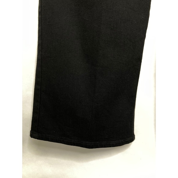 Old Navy Wow Wide Leg Jeans Womens 16 Short Black High Rise Stretch Goth Grunge - Picture 5 of 9